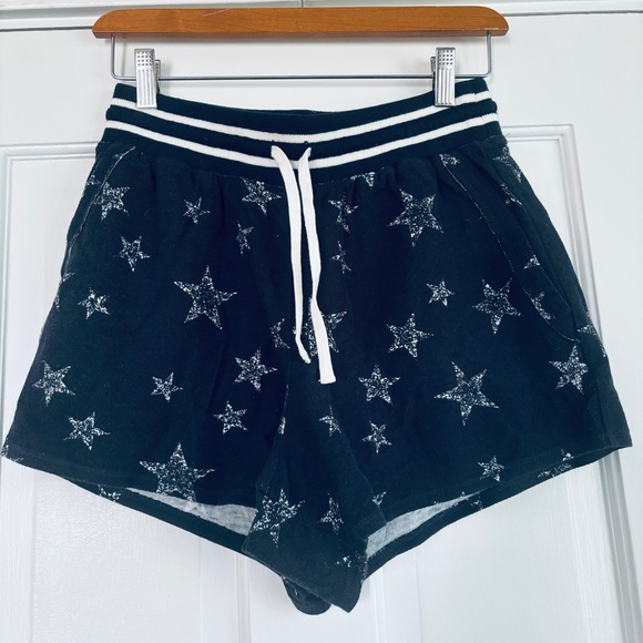 Splendid Heritage Star Graphics 2pc Shorts Set Sz XS Navy French Terry - Picture 6 of 11